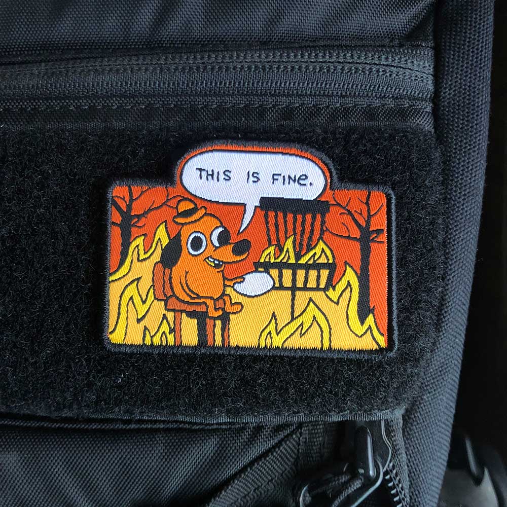 Disc Golf Pins | This Is Fine Disc Golf Patches™