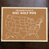 Disc Golf Pins | Disc Golf Pins Cork Board - ALL 50 STATE PINS INCLUDED