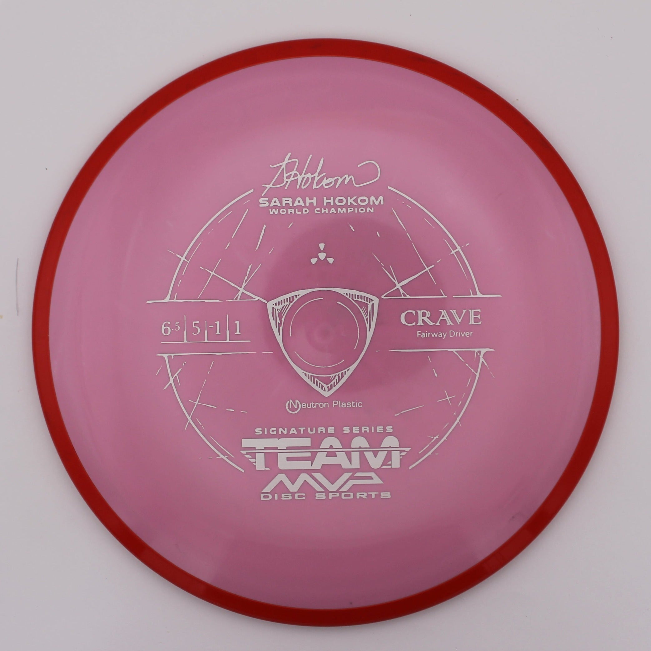 Axiom Fairway Driver Crave Neutron Plastic Sarah Hokom Signature Series