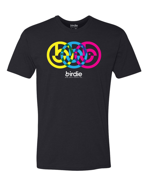 Birdie Disc Golf Supply Co. | CMYK - Neon | Premium Tee - Jersey Discs