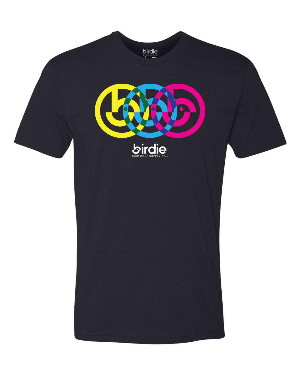 Birdie Disc Golf Supply Co. | CMYK - Neon | Premium Tee