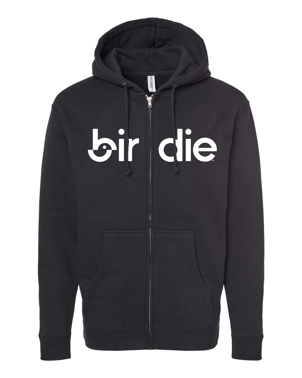 Birdie Disc Golf Supply Co. | Bar Logo Zip Up Hoodie | Vintage Black