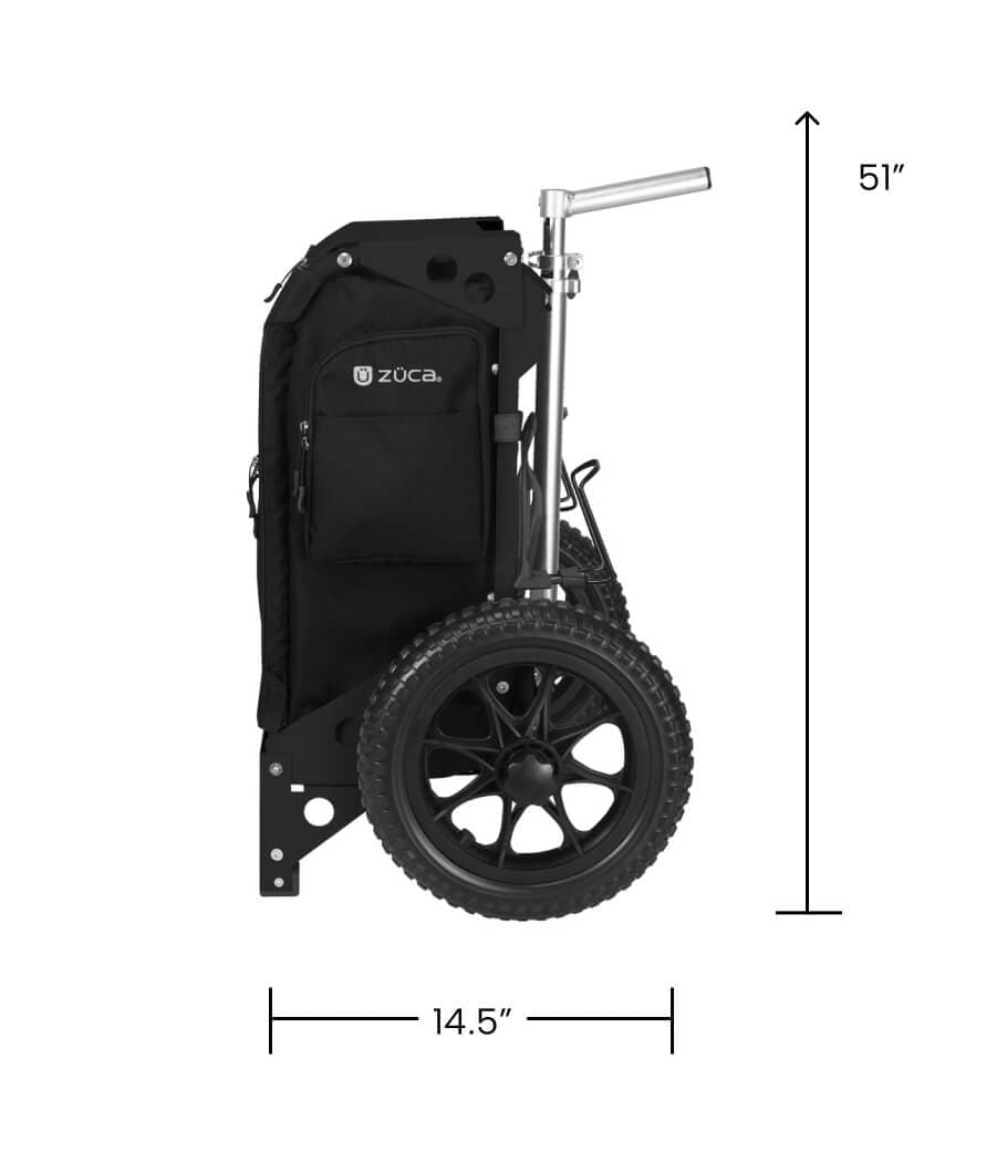 Zuca | Trekker Disc Golf Cart | Black Edition