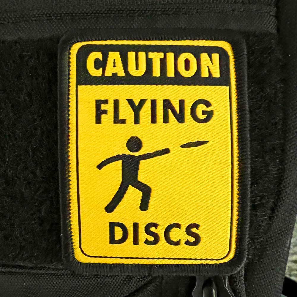 Disc Golf Pins | Caution Flying Discs Disc Golf Patches™