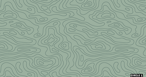 C1 | Waffle Towel | Green Topo - Jersey Discs