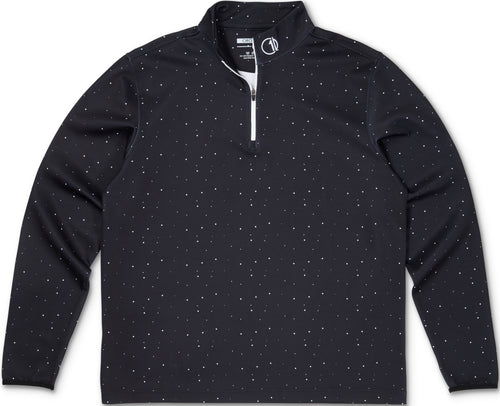 C1D | Q-Zip Pullover | Black Splatter - Jersey Discs