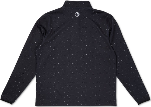 C1D | Q-Zip Pullover | Black Splatter - Jersey Discs