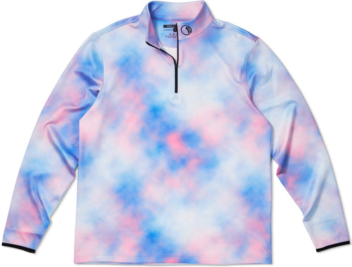 C1D | Q-Zip Pullover | Cotton Candy - Jersey Discs