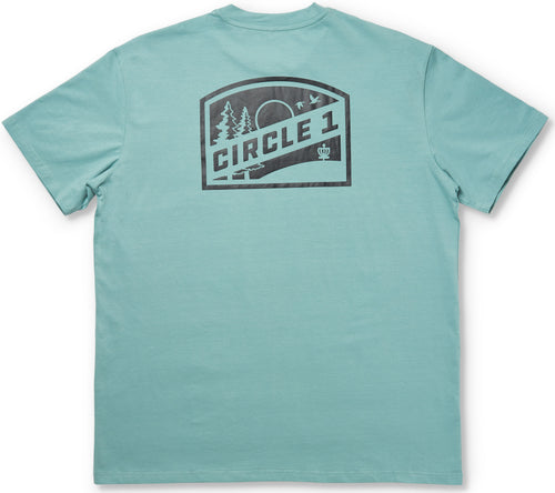 C1D | Badge Tee | Sage - Jersey Discs