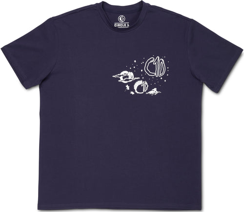 C1D Tee - Navy/Purple Loon - Jersey Discs
