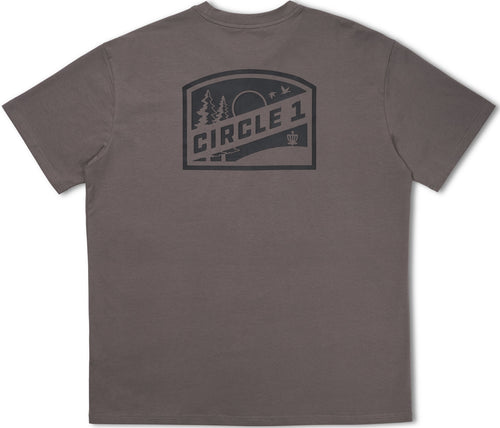 C1D | Badge Tee | Slate - Jersey Discs