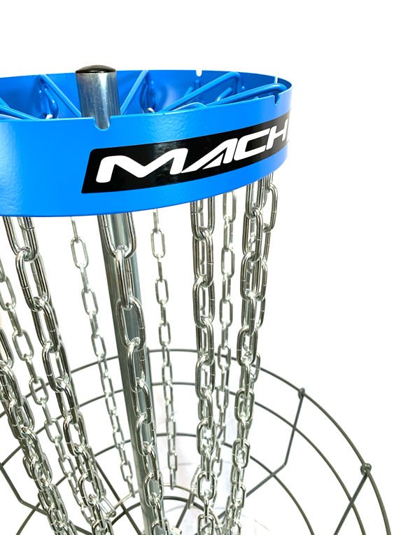 Mach Shift 3-in-1 Portable Adjustable Disc Golf Basket - Jersey Discs