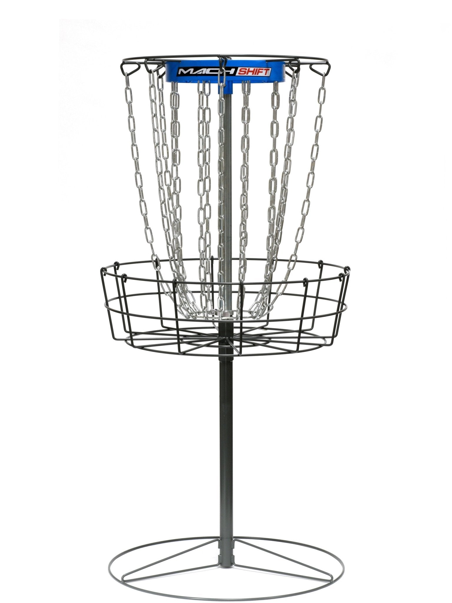 Mach Shift 3-in-1 Portable Adjustable Disc Golf Basket - Jersey Discs