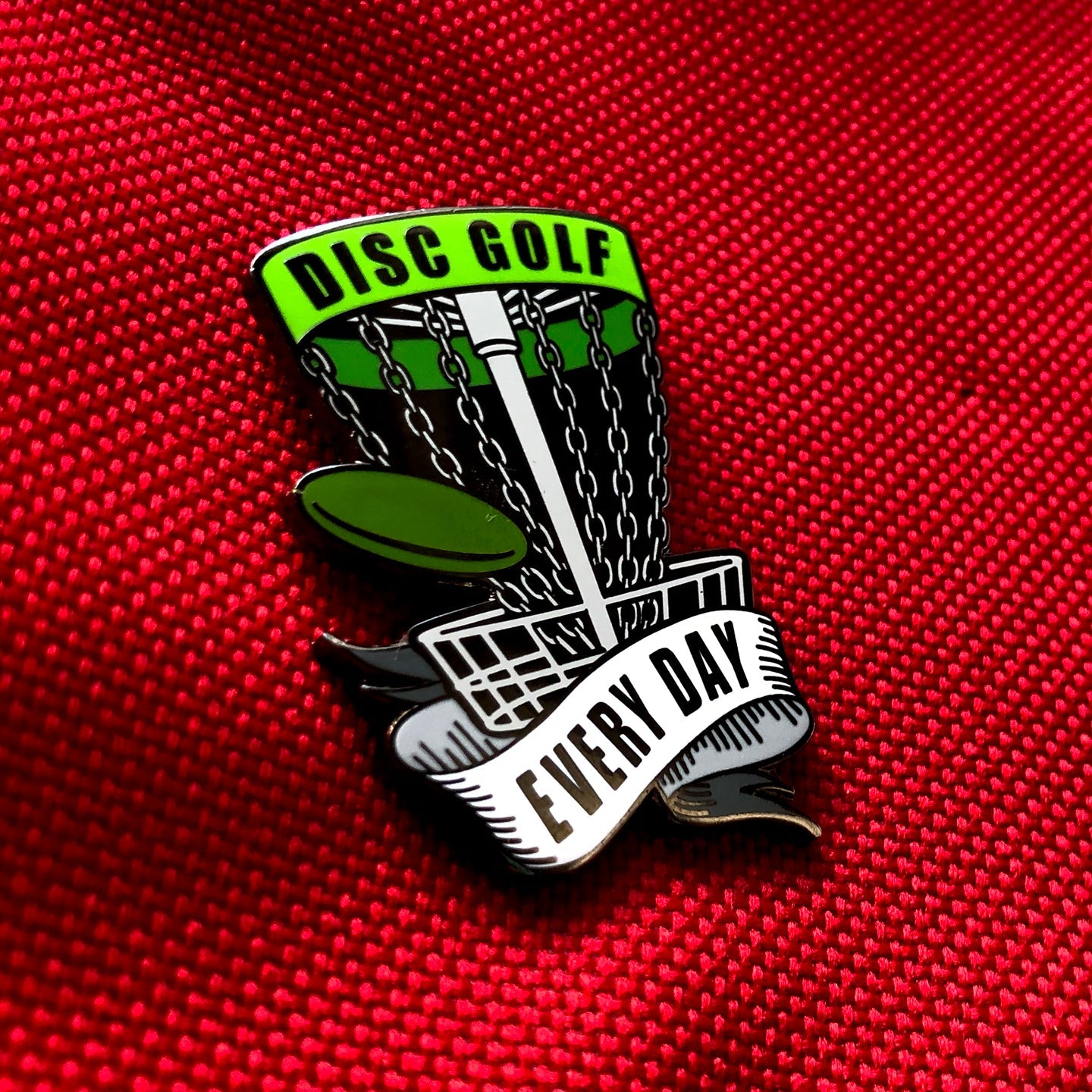 Disc Golf Pins | Disc Golf Every Day Basket Pin - GREEN