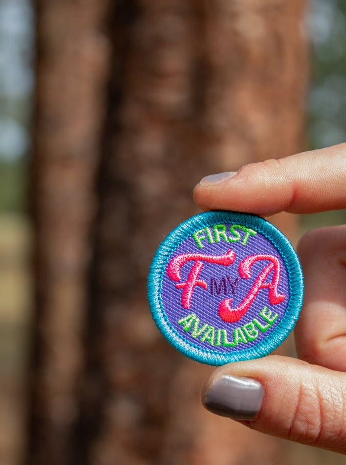Disc Golf Patches | First Available Bogey Badge - Jersey Discs