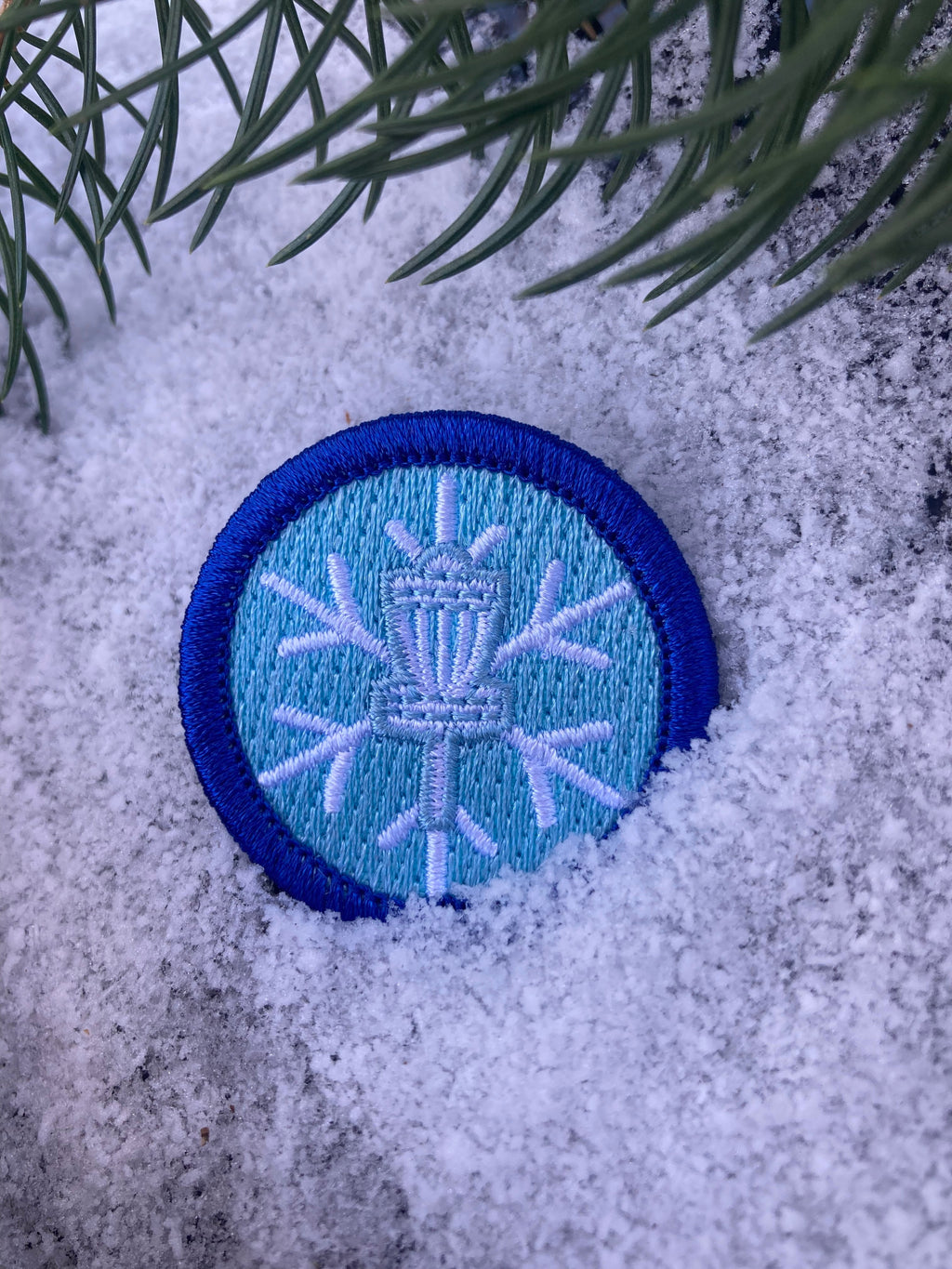 Disc Golf Patches | Snow Day Bogey Badge - Jersey Discs