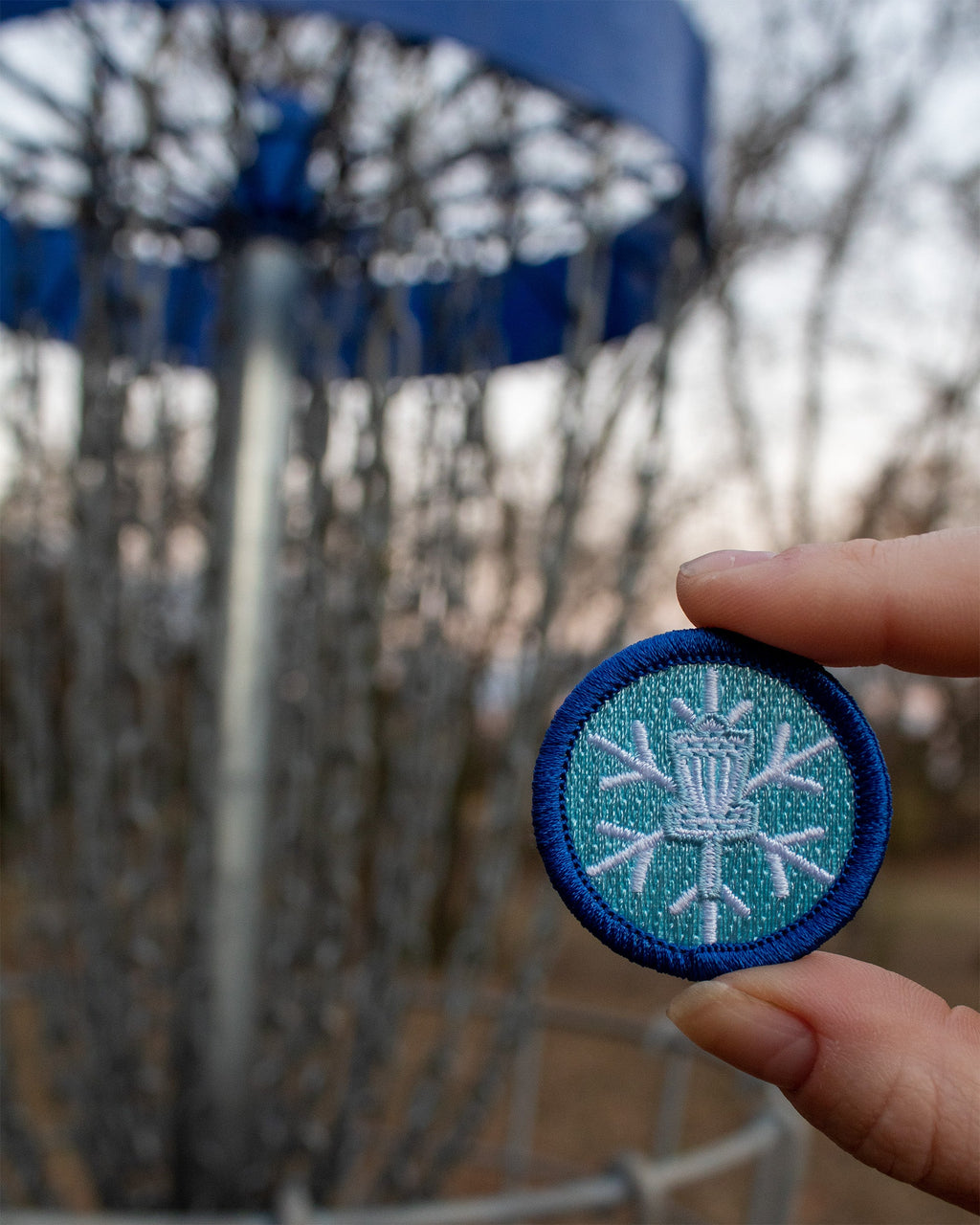 Disc Golf Patches | Snow Day Bogey Badge - Jersey Discs