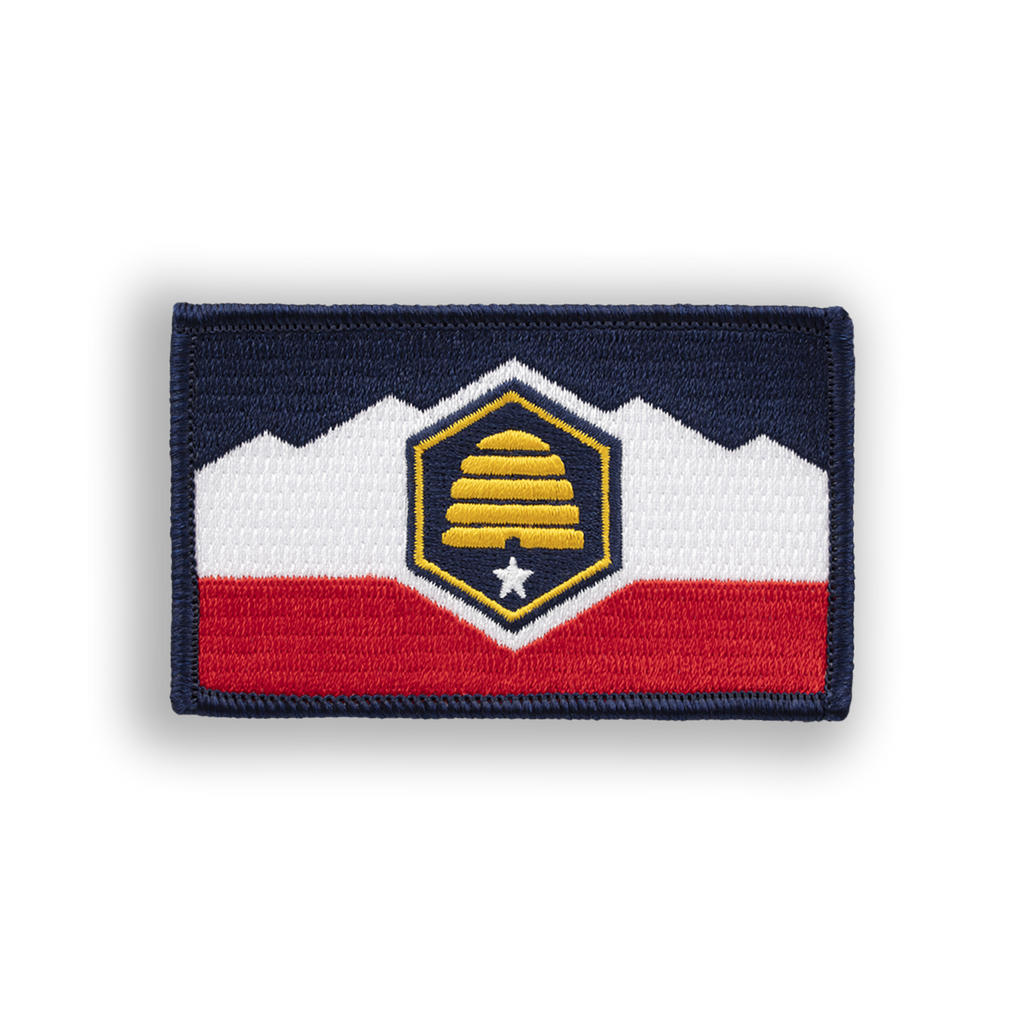 Disc Golf Patches | Utah State Flag - Jersey Discs