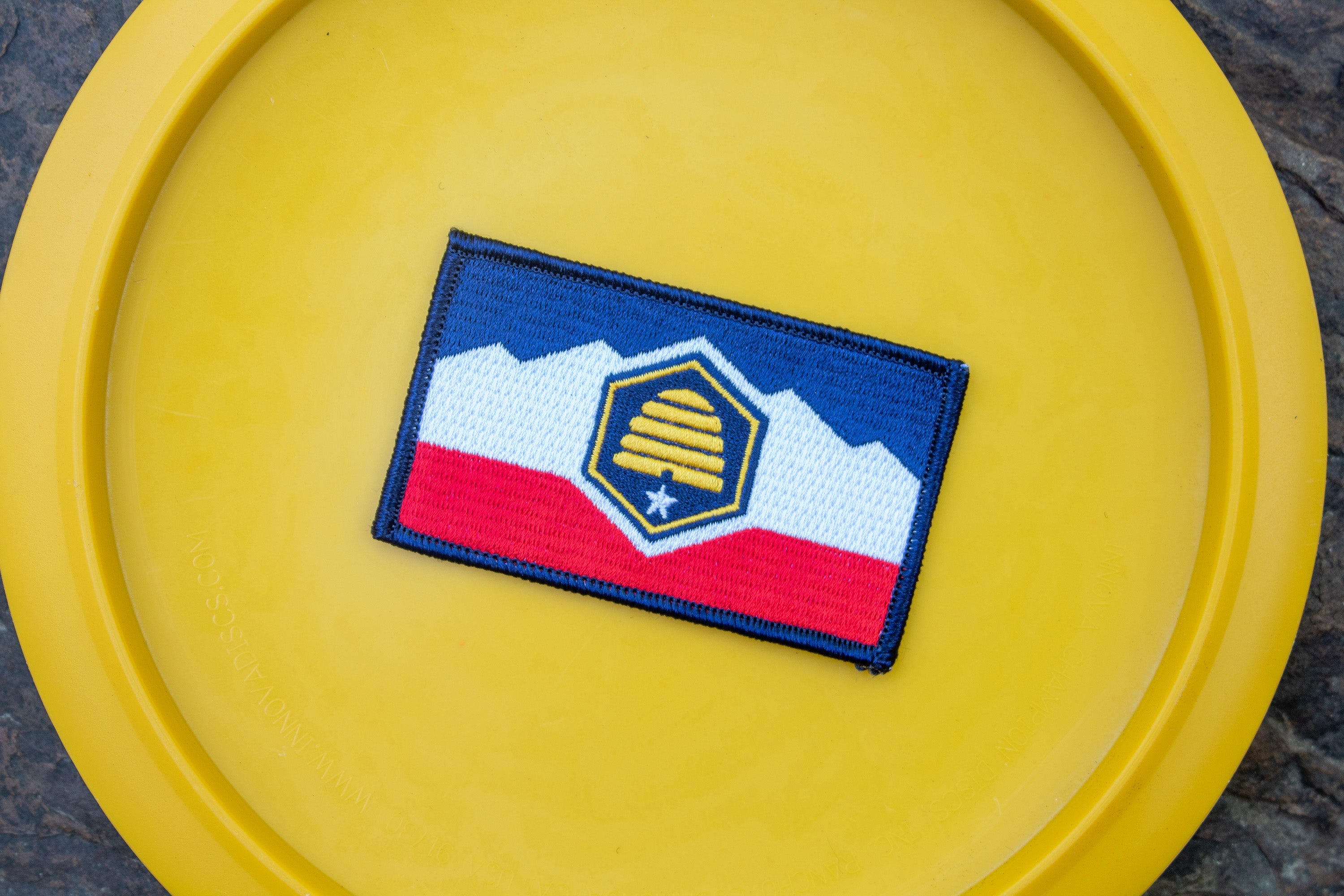 Disc Golf Patches | Utah State Flag - Jersey Discs