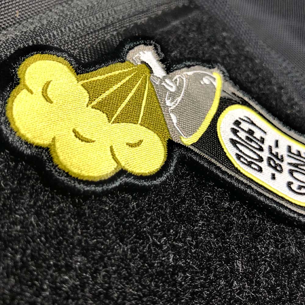Disc Golf Pins | Bogey-Be-Gone Spray Disc Golf Patches™ - Jersey Discs