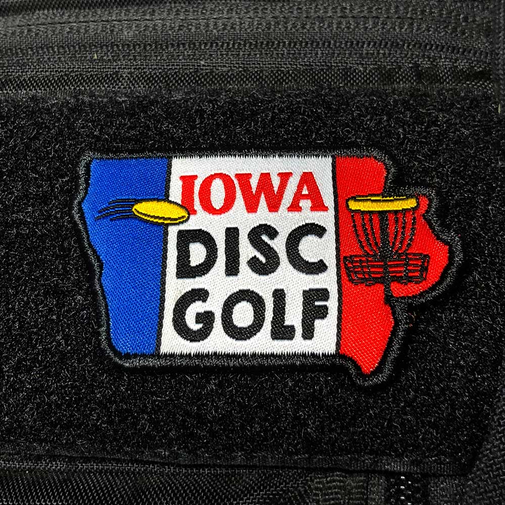 Disc Golf Pins | Iowa Disc Golf Patch - Perfect Disc Golf Gift - Jersey Discs