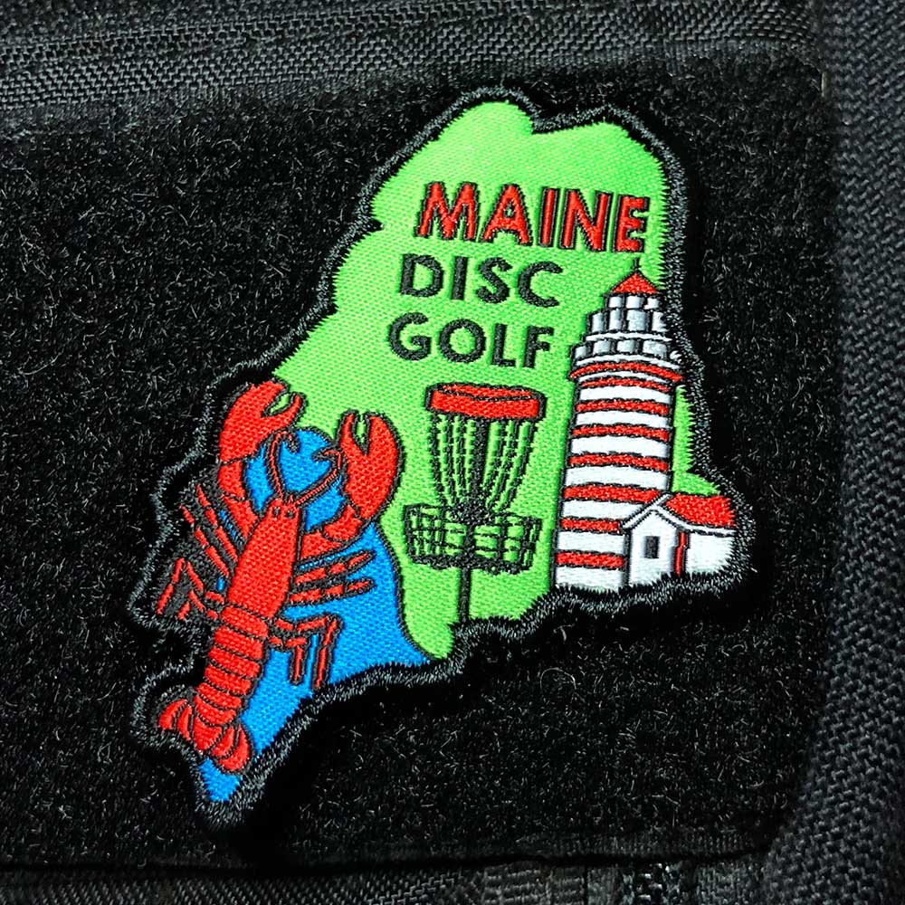 Disc Golf Pins | Maine Disc Golf Patch - Perfect Disc Golf Gift - Jersey Discs