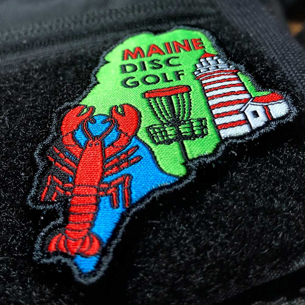 Disc Golf Pins | Maine Disc Golf Patch - Perfect Disc Golf Gift - Jersey Discs