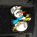 Disc Golf Pins | Snowman Winter Disc Golf Patch™ - Jersey Discs