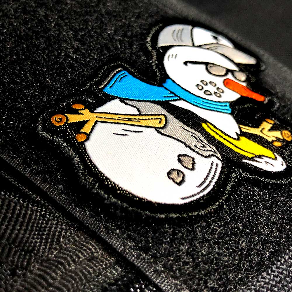 Disc Golf Pins | Snowman Winter Disc Golf Patch™ - Jersey Discs