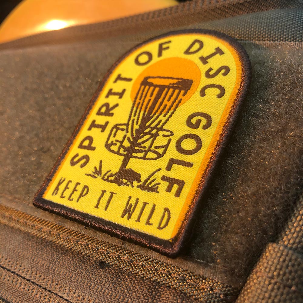 Disc Golf Pins | Spirit of Disc Golf DG Patches™ - Jersey Discs