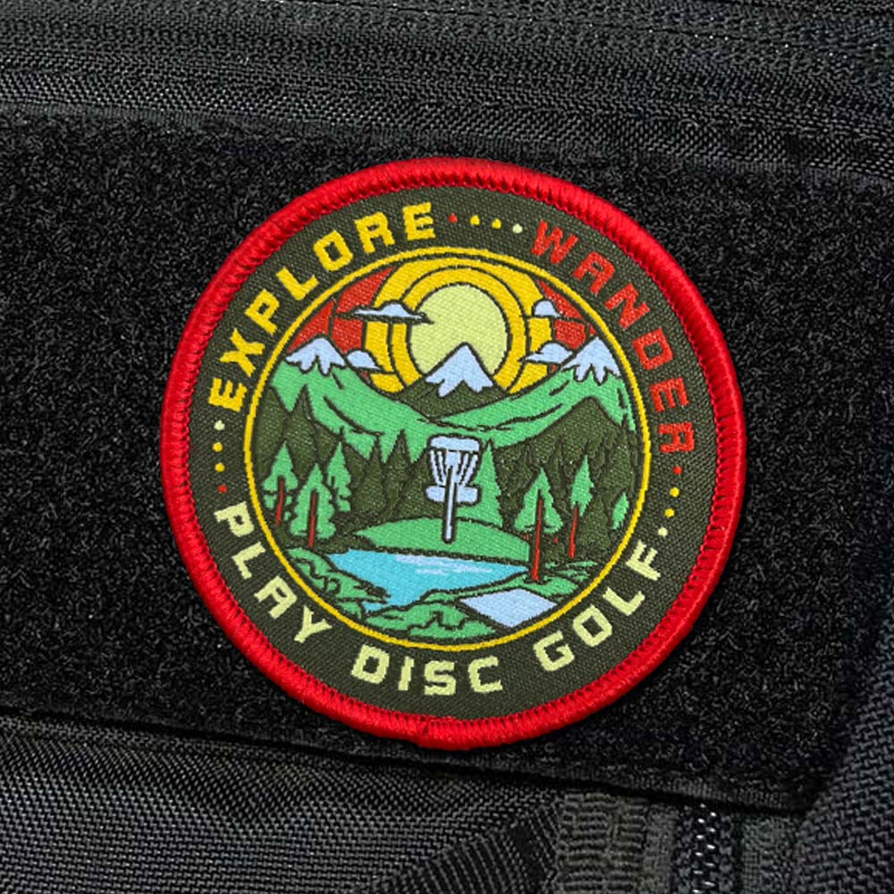 Disc Golf Pins | Wander Explore Play Disc Golf Patch - Jersey Discs