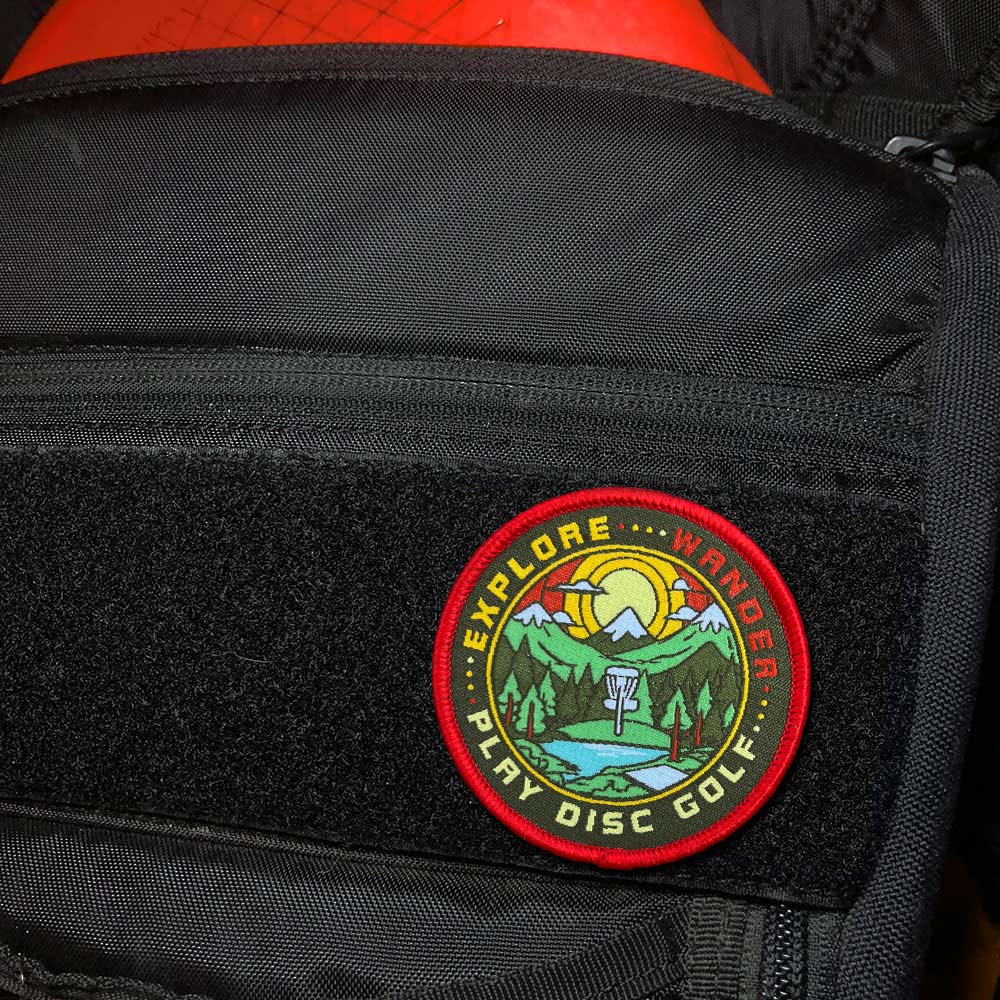 Disc Golf Pins | Wander Explore Play Disc Golf Patch - Jersey Discs