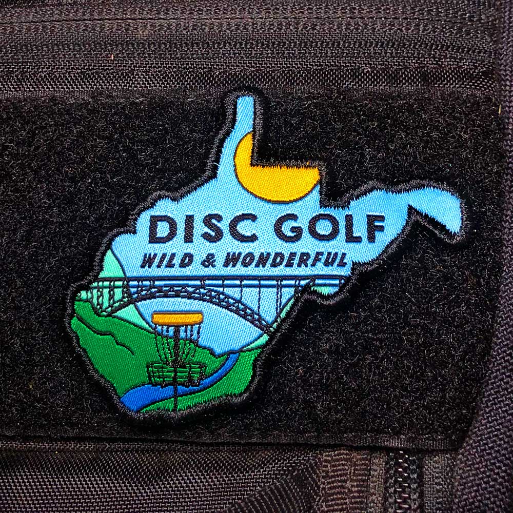 Disc Golf Pins | West Virginia Disc Golf Patch - Perfect Disc Golf Gift - Jersey Discs