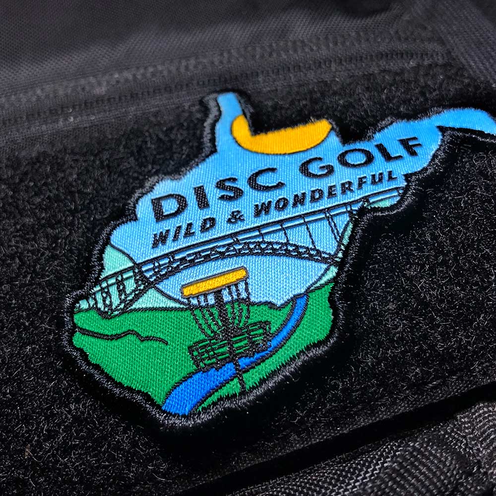 Disc Golf Pins | West Virginia Disc Golf Patch - Perfect Disc Golf Gift - Jersey Discs