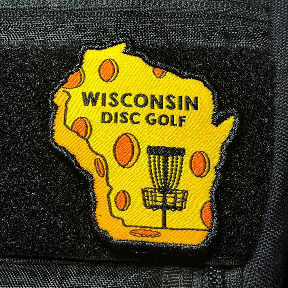 Disc Golf Pins | Wisconsin Disc Golf Patch - Perfect Disc Golf Gift - Jersey Discs