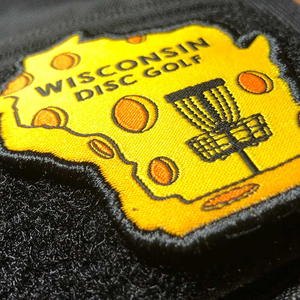 Disc Golf Pins | Wisconsin Disc Golf Patch - Perfect Disc Golf Gift - Jersey Discs