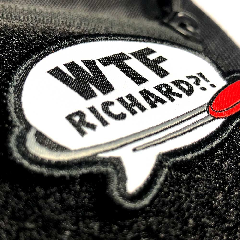 Disc Golf Pins | WTF Richard Disc Golf Patches™ - Jersey Discs