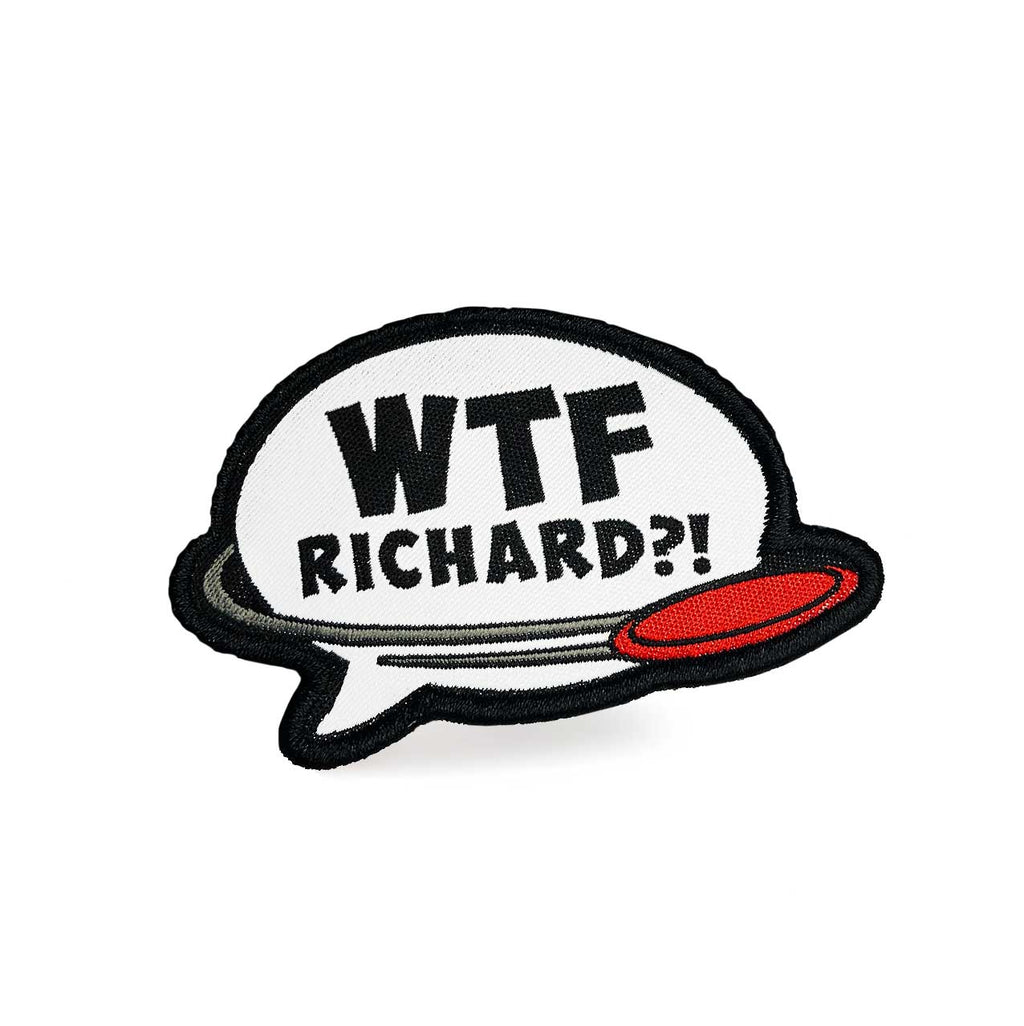 Disc Golf Pins | WTF Richard Disc Golf Patches™ - Jersey Discs
