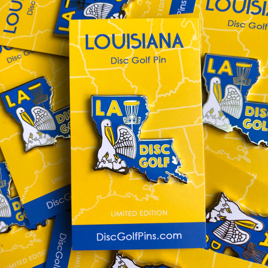 Disc Golf Pins | Louisiana Disc Golf Pin - Jersey Discs