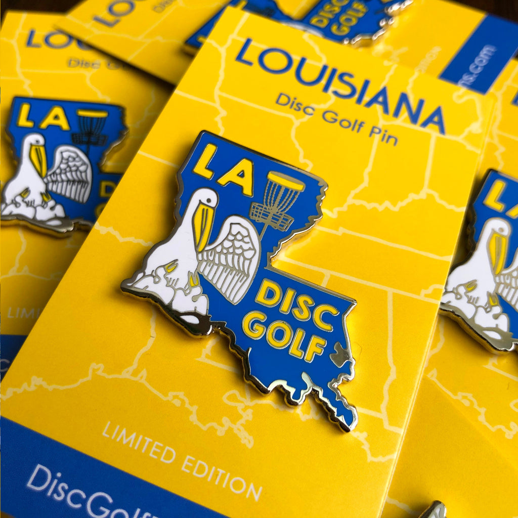 Disc Golf Pins | Louisiana Disc Golf Pin - Jersey Discs