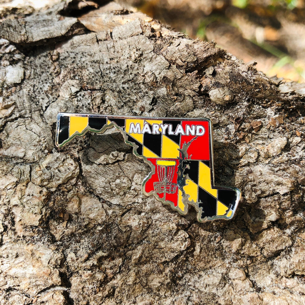 Disc Golf Pins | Maryland Disc Golf Pin - Jersey Discs