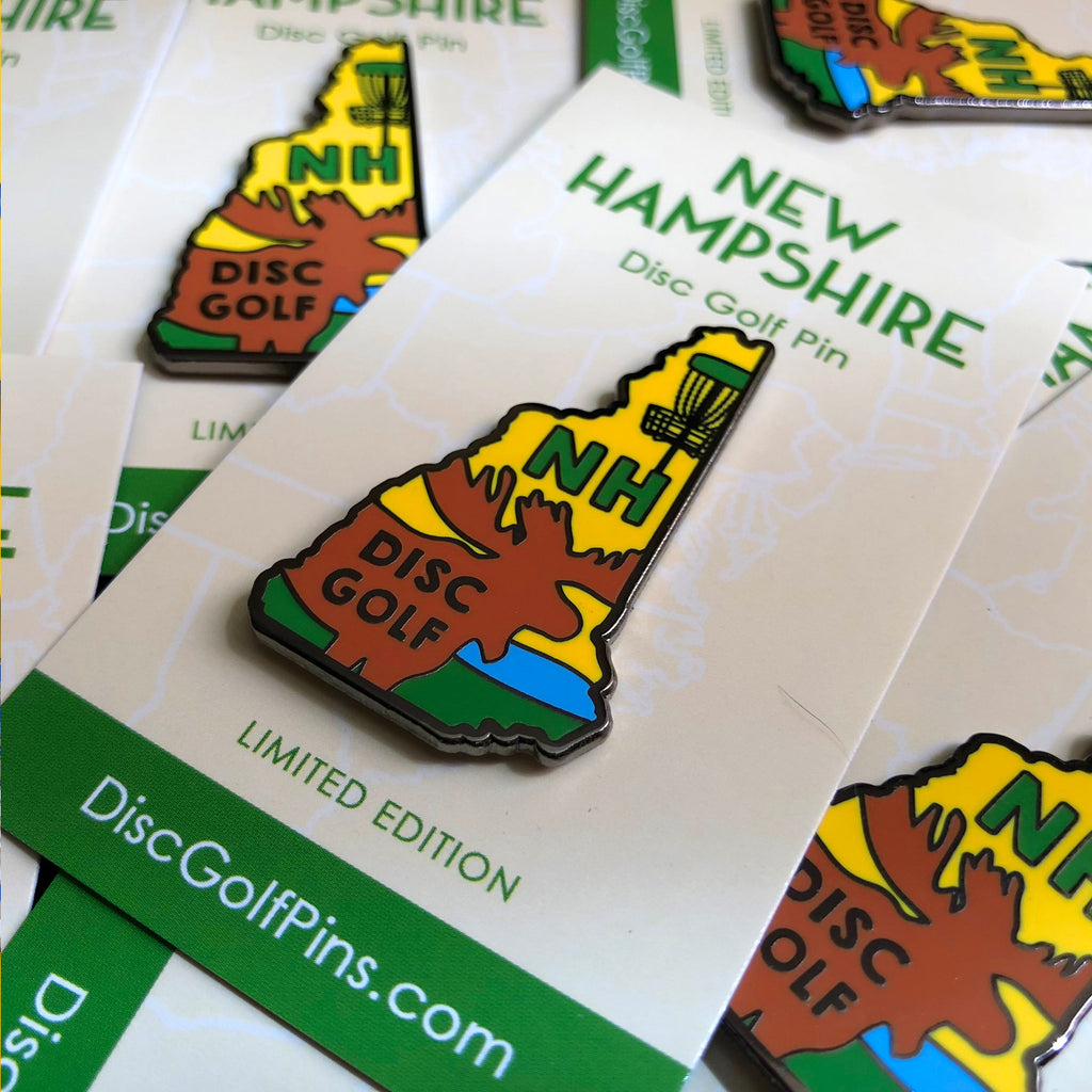 Disc Golf Pins | New Hampshire Disc Golf Pin - Jersey Discs