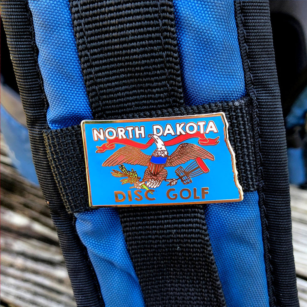 Disc Golf Pins | North Dakota Disc Golf Pin - Jersey Discs