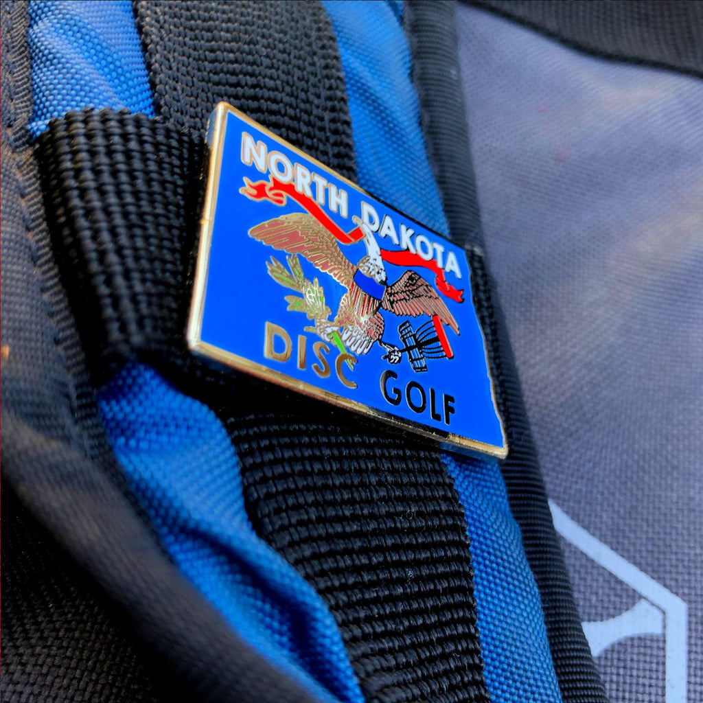 Disc Golf Pins | North Dakota Disc Golf Pin - Jersey Discs