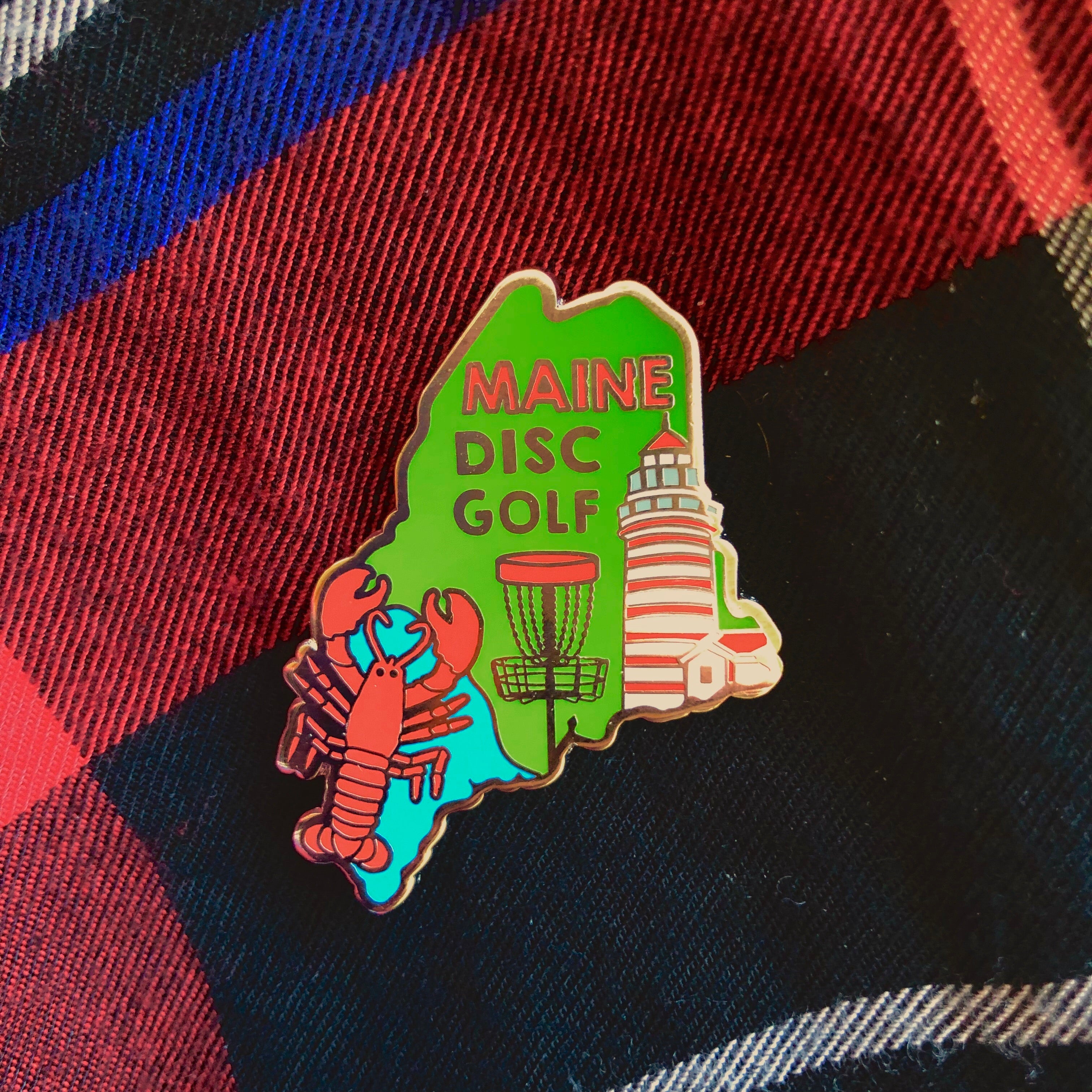 Disc Golf Pins | Maine Disc Golf Pin - Jersey Discs