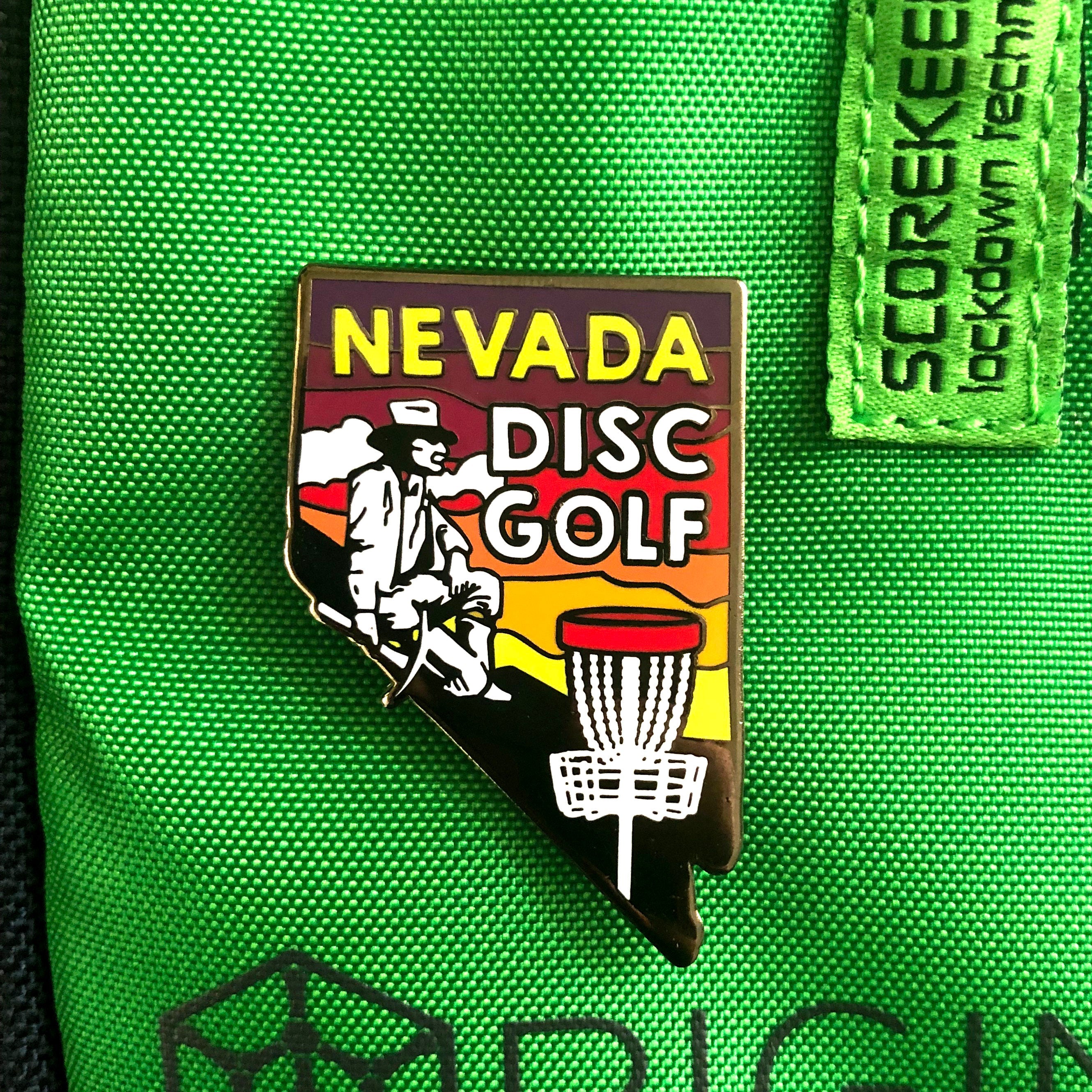 Disc Golf Pins | Nevada State Disc Golf Pin - Jersey Discs