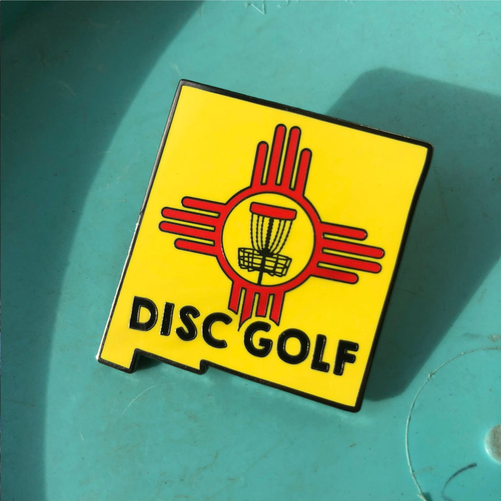 Disc Golf Pins | New Mexico State Disc Golf Pin - Jersey Discs