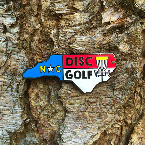 Disc Golf Pins | North Carolina Disc Golf Pin - Jersey Discs