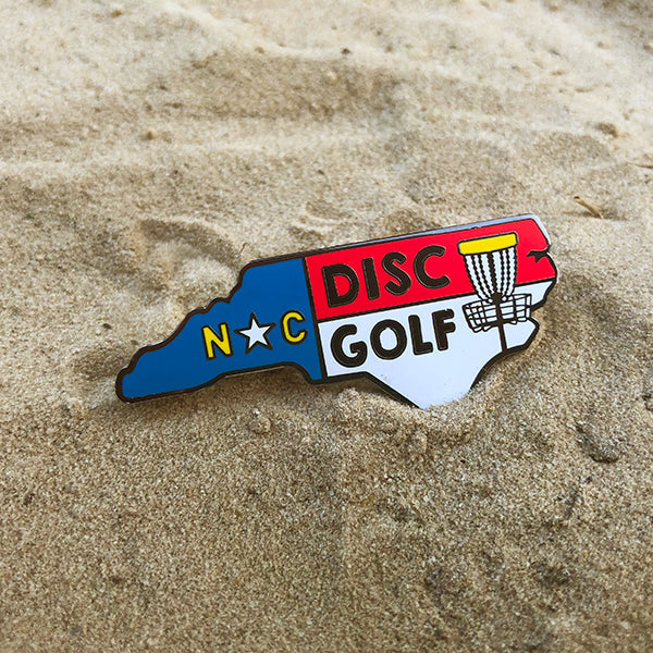 Disc Golf Pins | North Carolina Disc Golf Pin - Jersey Discs