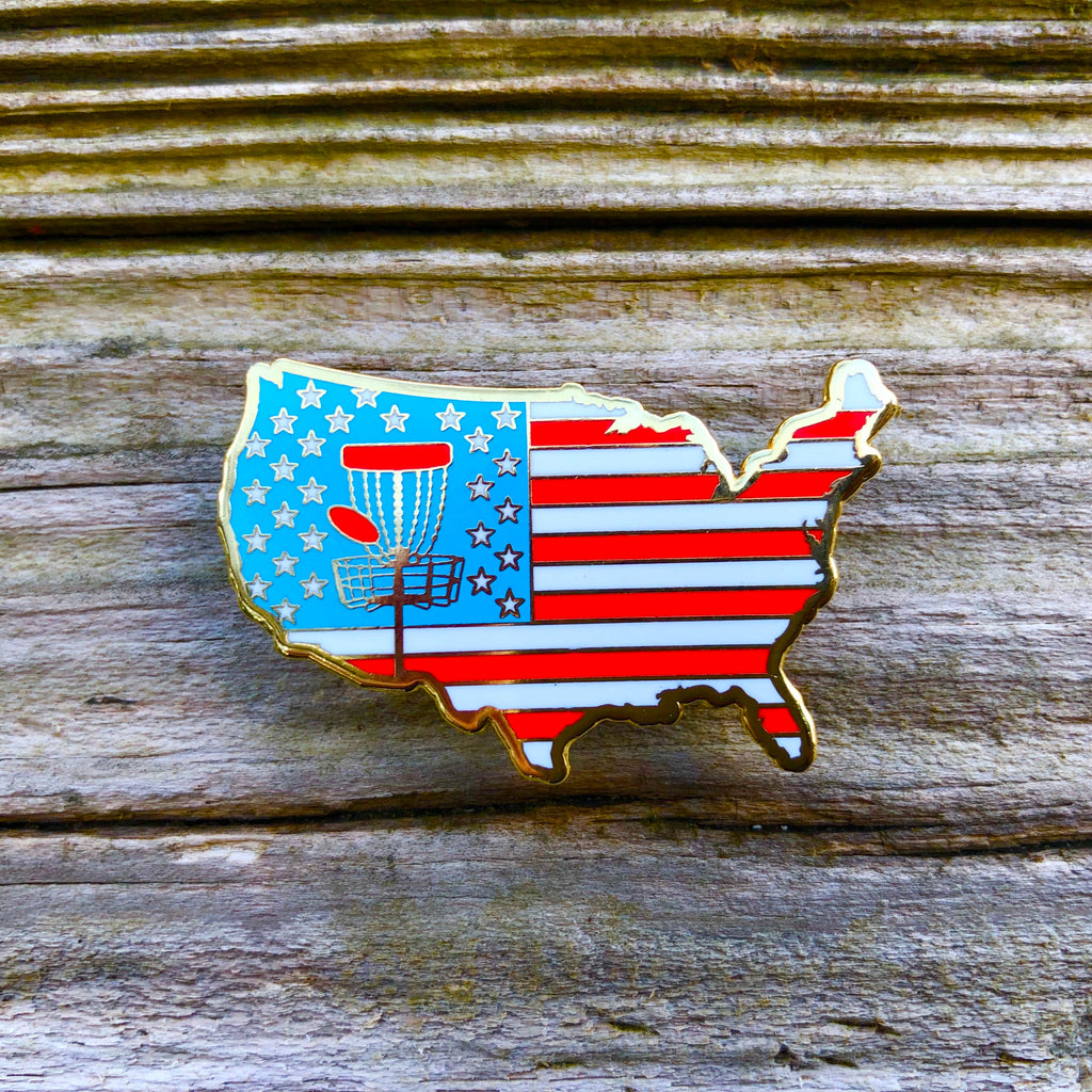 Disc Golf Pins | USA Disc Golf Pin - Jersey Discs